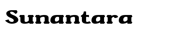 Шрифт Sunantara