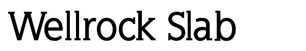 Шрифт Wellrock Slab