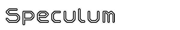 Speculum font preview