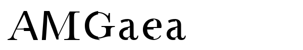 AMGaea font preview