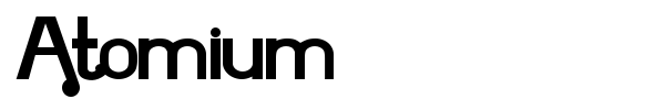 Шрифт Atomium