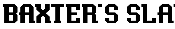 Шрифт Baxter's Slab