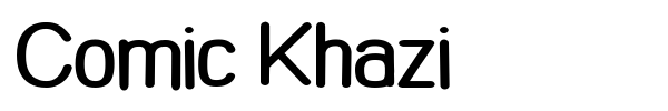 Шрифт Comic Khazi