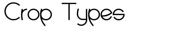 Шрифт Crop Types