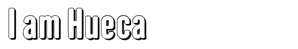 Шрифт I am Hueca