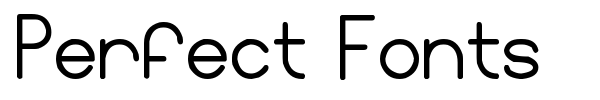 Шрифт Perfect Fonts