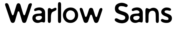 Шрифт Warlow Sans