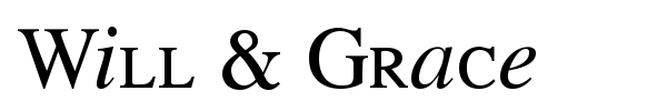 Шрифт Will & Grace