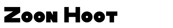 Шрифт Zoon Hoot