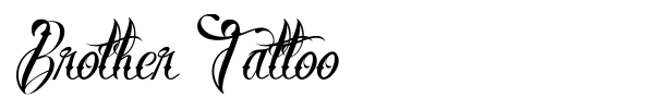 Шрифт Brother Tattoo