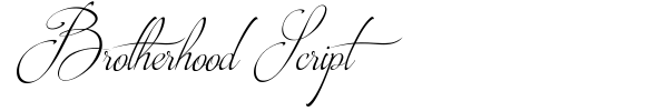 Шрифт Brotherhood Script