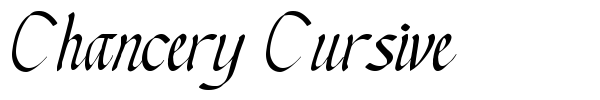 Шрифт Chancery Cursive