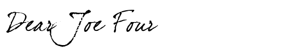 Шрифт Dear Joe Four