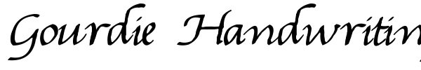 Шрифт Gourdie Handwriting