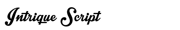 Шрифт Intrique Script