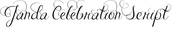 Шрифт Janda Celebration Script