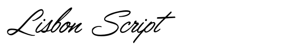 Шрифт Lisbon Script