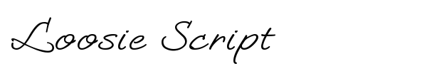 Шрифт Loosie Script
