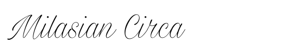 Шрифт Milasian Circa