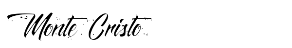 Шрифт Monte Cristo