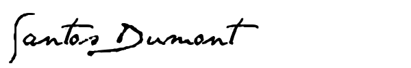Шрифт Santos Dumont