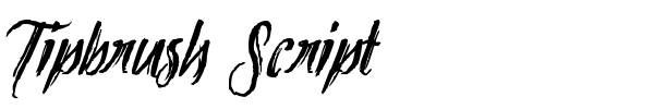 Шрифт Tipbrush Script