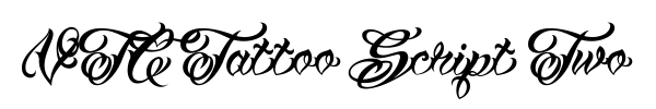 Шрифт VTC Tattoo Script Two