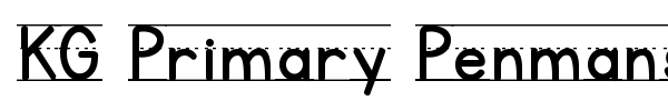 KG Primary Penmanship font preview