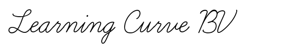 Learning Curve BV font preview