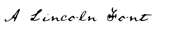 Шрифт A Lincoln Font