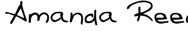 Шрифт Amanda Reed's Font