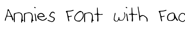 Шрифт Annies Font with Faces