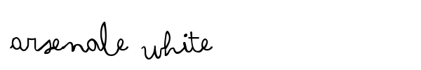 Шрифт Arsenale White