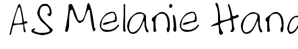Шрифт AS Melanie Handwritting