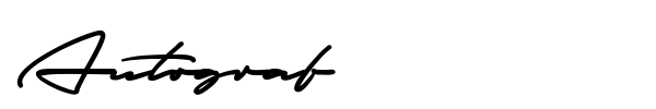 Шрифт Autograf