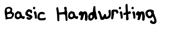Шрифт Basic Handwriting