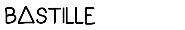 Шрифт Bastille
