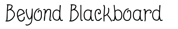 Шрифт Beyond Blackboard