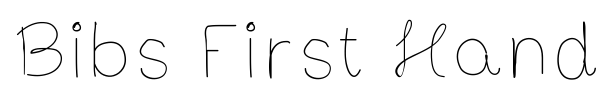 Шрифт Bibs First Handwrite