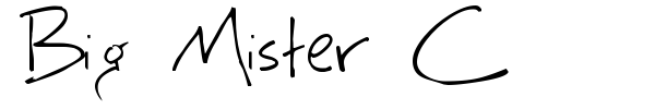 Шрифт Big Mister C