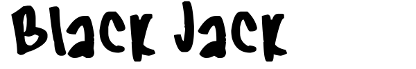 Шрифт Black Jack