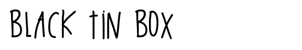 Шрифт Black Tin Box