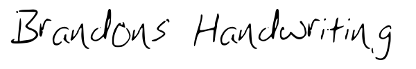 Шрифт Brandons Handwriting