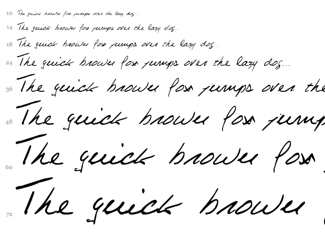 Celine Dion Handwriting font waterfall