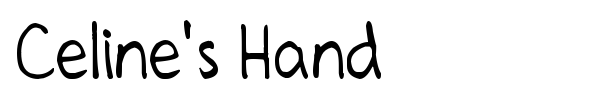 Шрифт Celine's Hand