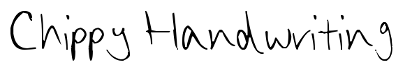 Шрифт Chippy Handwriting