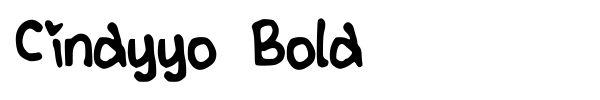 Шрифт Cindyyo Bold