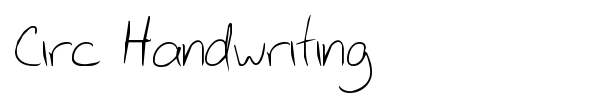 Шрифт Circ Handwriting