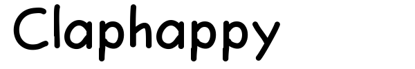 Шрифт Claphappy