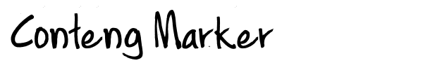 Шрифт Conteng Marker